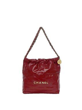 Chanel Drawstring Shoulder Bag Red 22